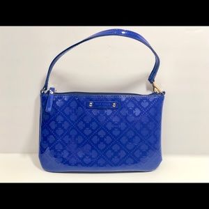 Kate Spade Patent Leather Royal Blue Wristlet